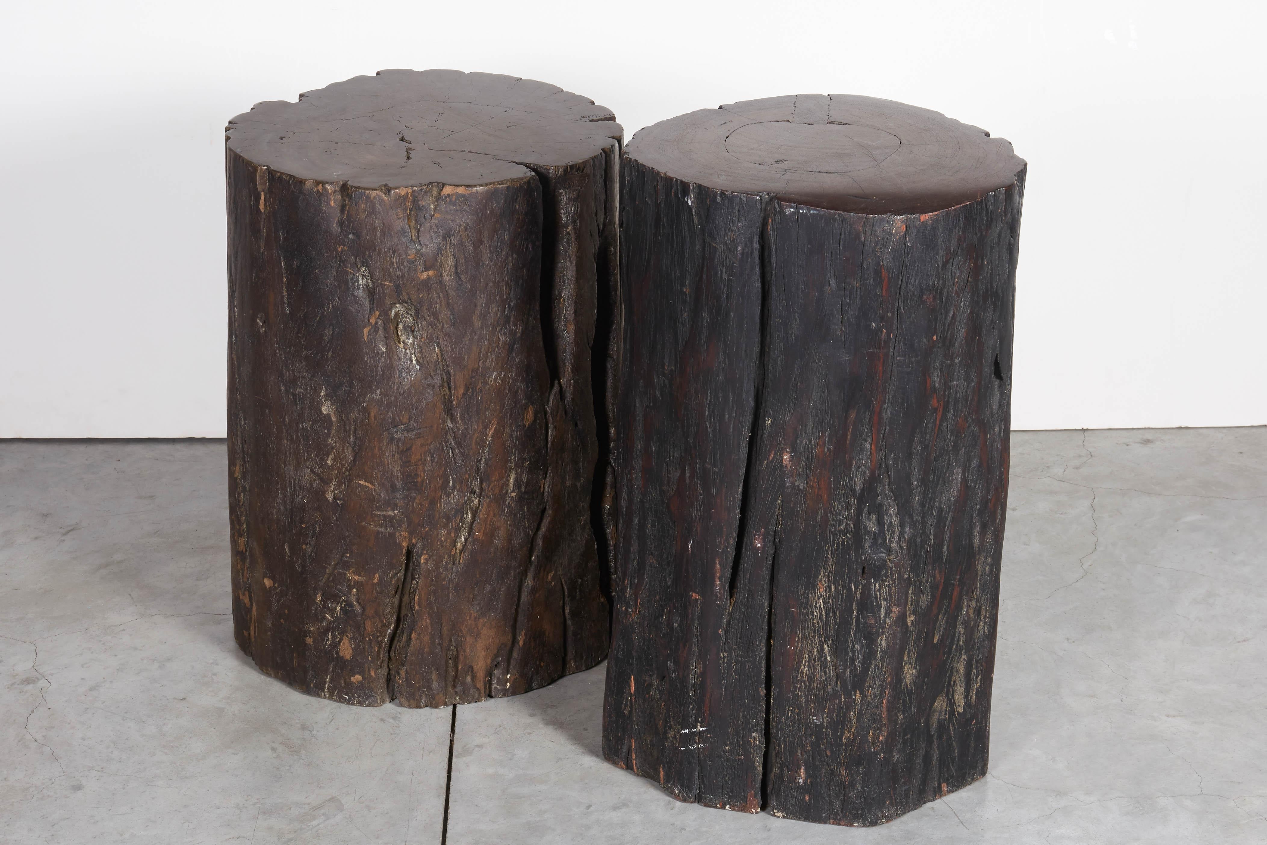 Primitive, Heavy Tree Stump Stools, Side Tables 2