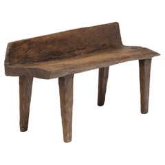 Primitive Hewn Log Bench