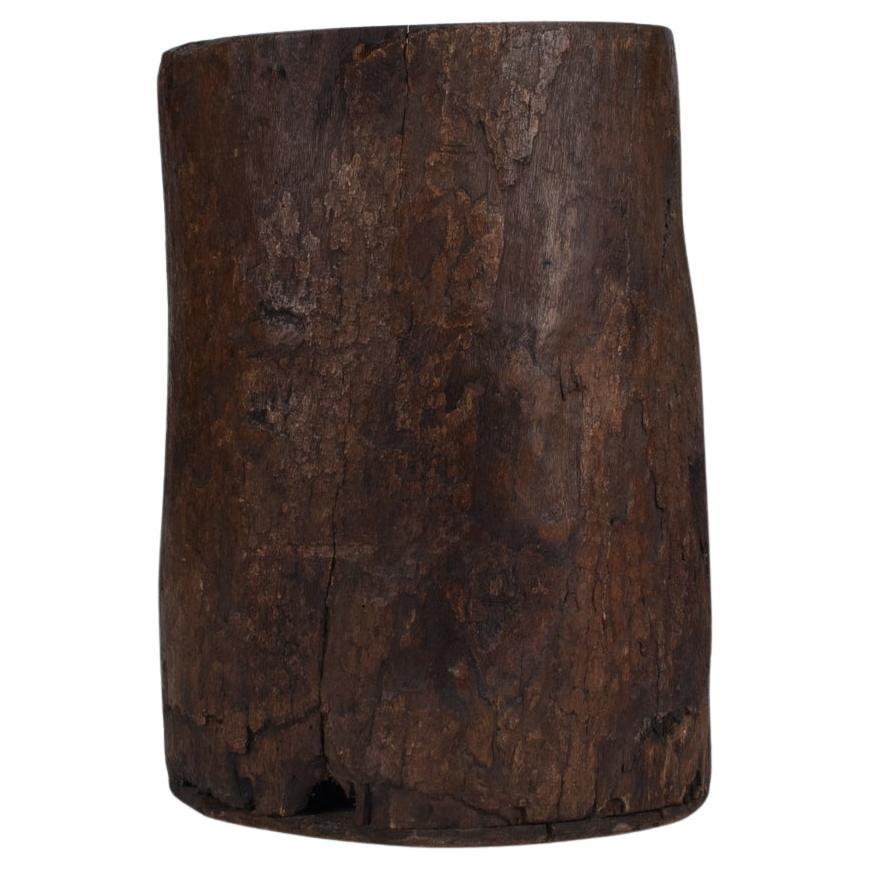 Primitive Hollowed Oak Tree Trunk Vessel, Belgium ca. 1900 For Sale