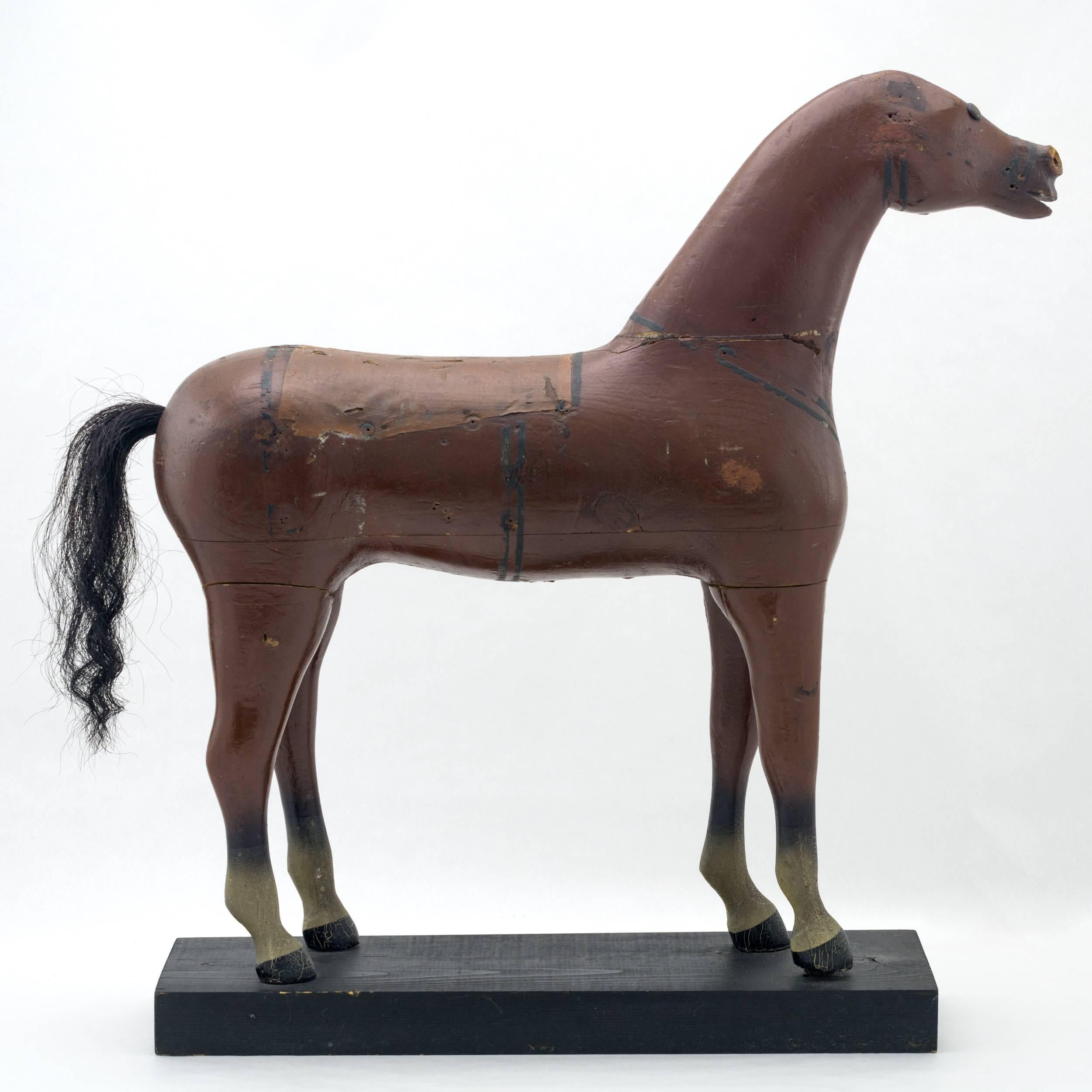 Folk Art Primitive Horse Carving For Sale