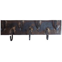 Primitive industrielle Eisen Topf Hanging Metzger Rack Mantel Hut Halle Baum Bauernhaus