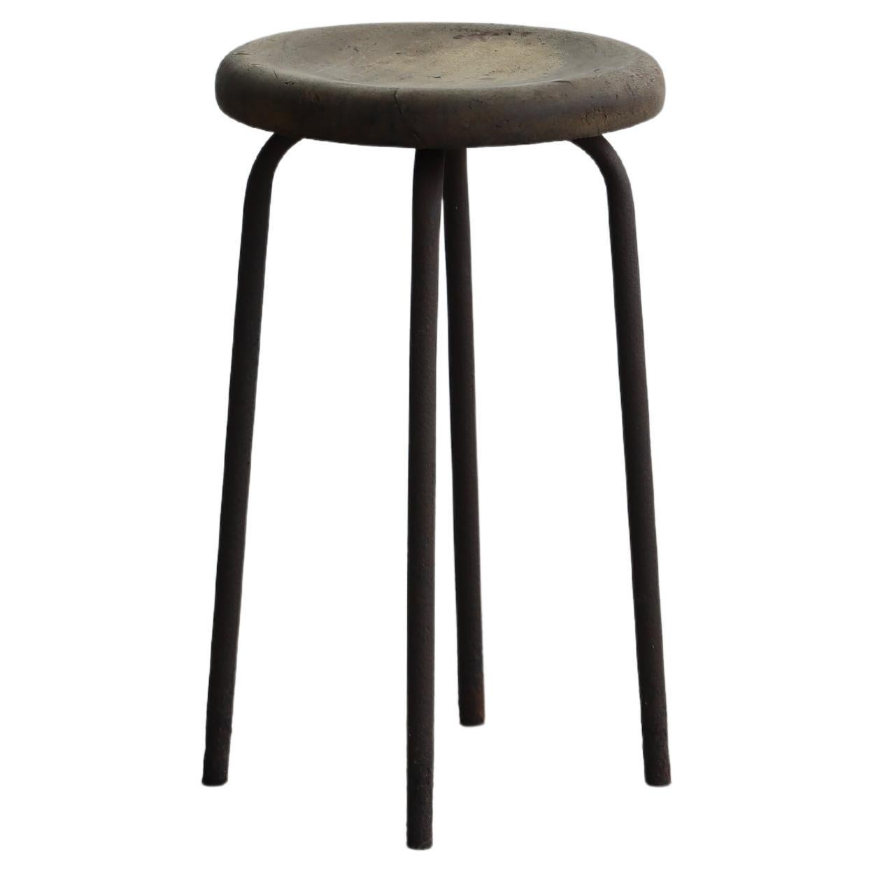 Primitive japanische Holzhocker aus Holz, Wabi-Sabi