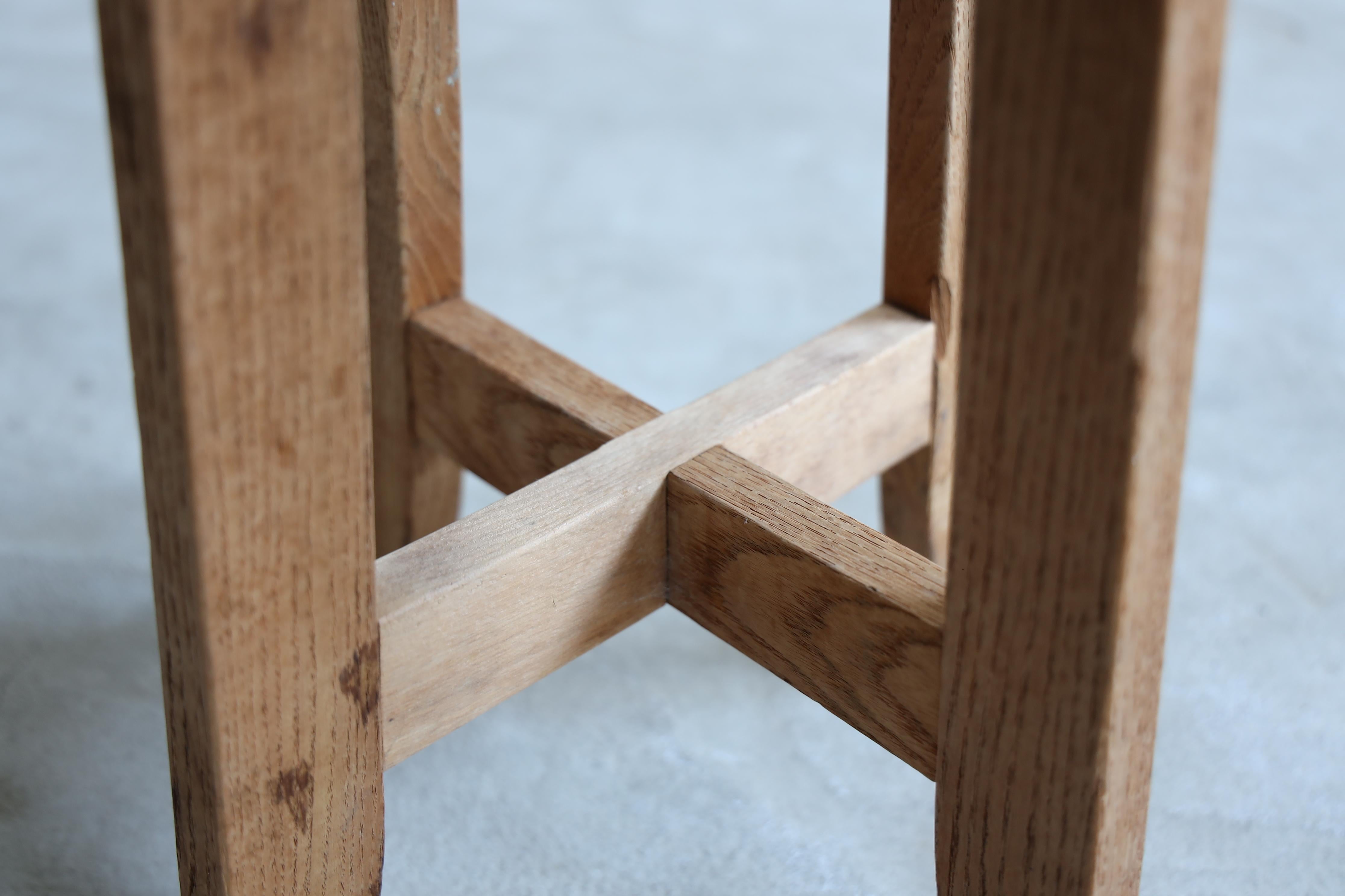 Primitive Japanese Wooden Stools, Wabi-Sabi Stool 1