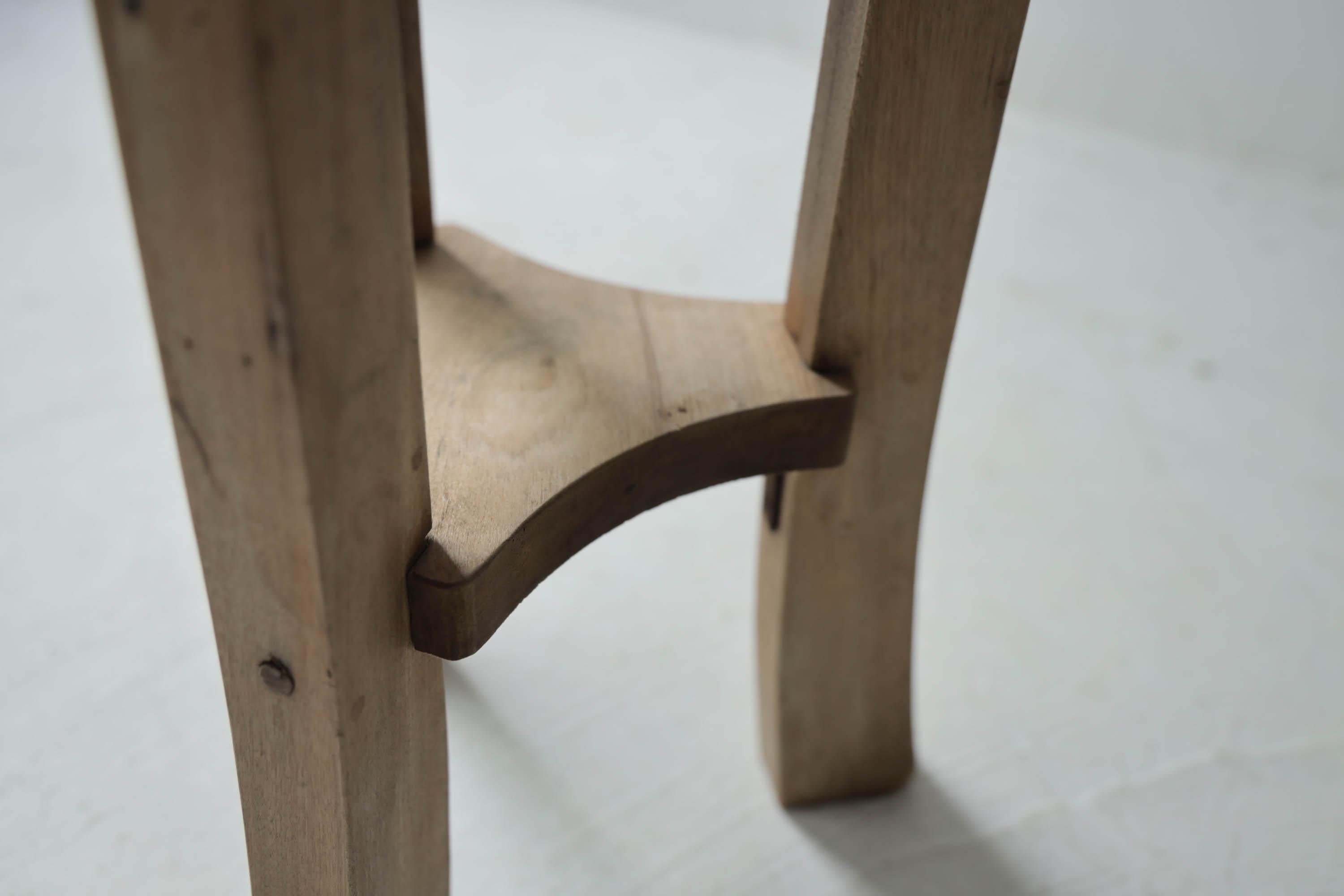 Primitive Japanese Wooden Stools, Wabi-Sabi Stool 2