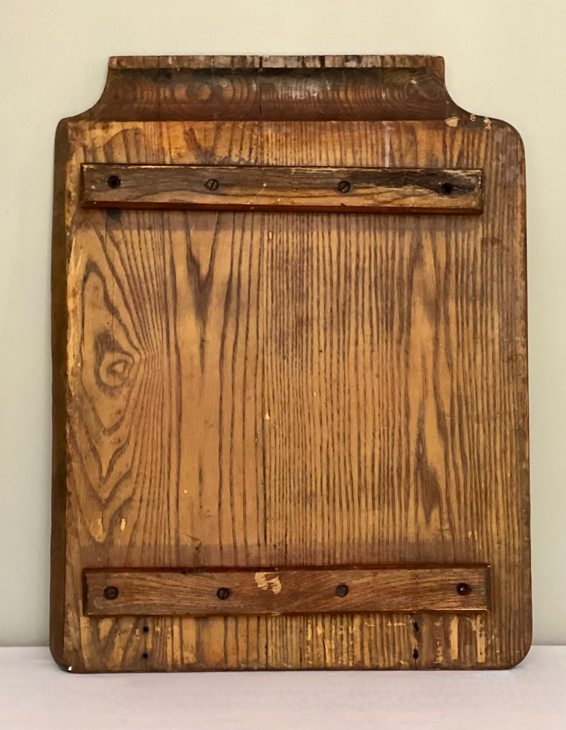 Großes handgefertigtes Primitive-Schubladenbrett aus massiver Eiche, spätes 19. Jahrhundert im Zustand „Gut“ im Angebot in Doylestown, PA