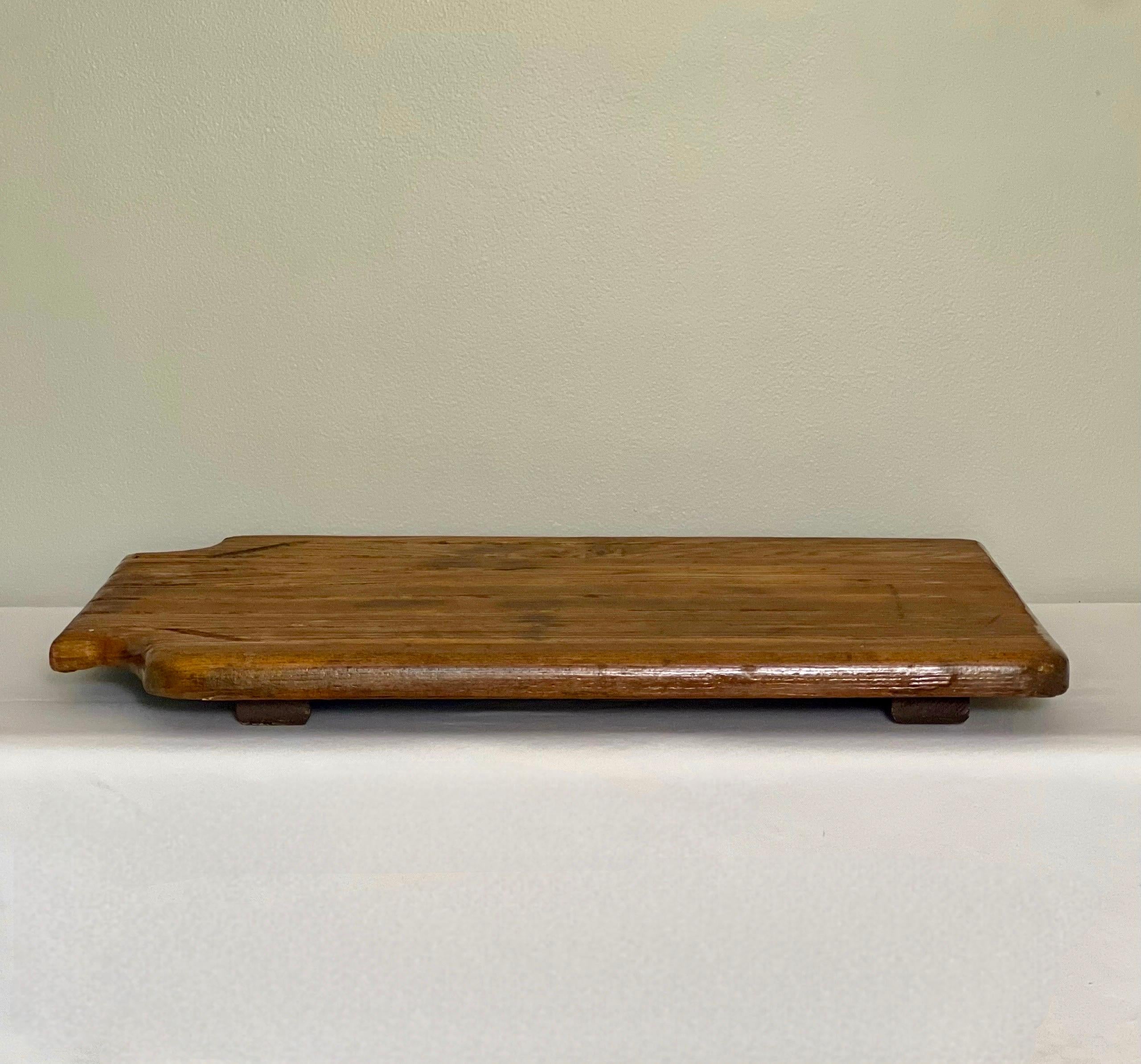 Großes handgefertigtes Primitive-Schubladenbrett aus massiver Eiche, spätes 19. Jahrhundert (Eichenholz) im Angebot