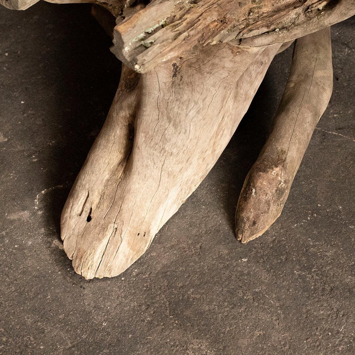 Primitive Large Wooden Object from France 4