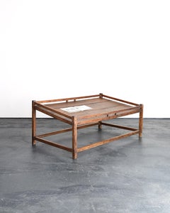 Primitive Late 19th C. Japanese Cedar Market Traders Display Table