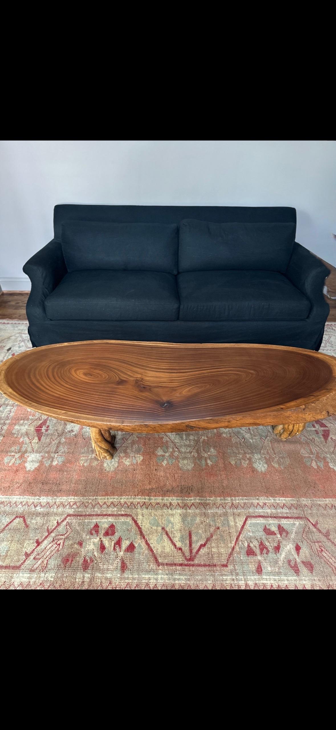 Table basse primitive en dalles à bords vifs en vente 5