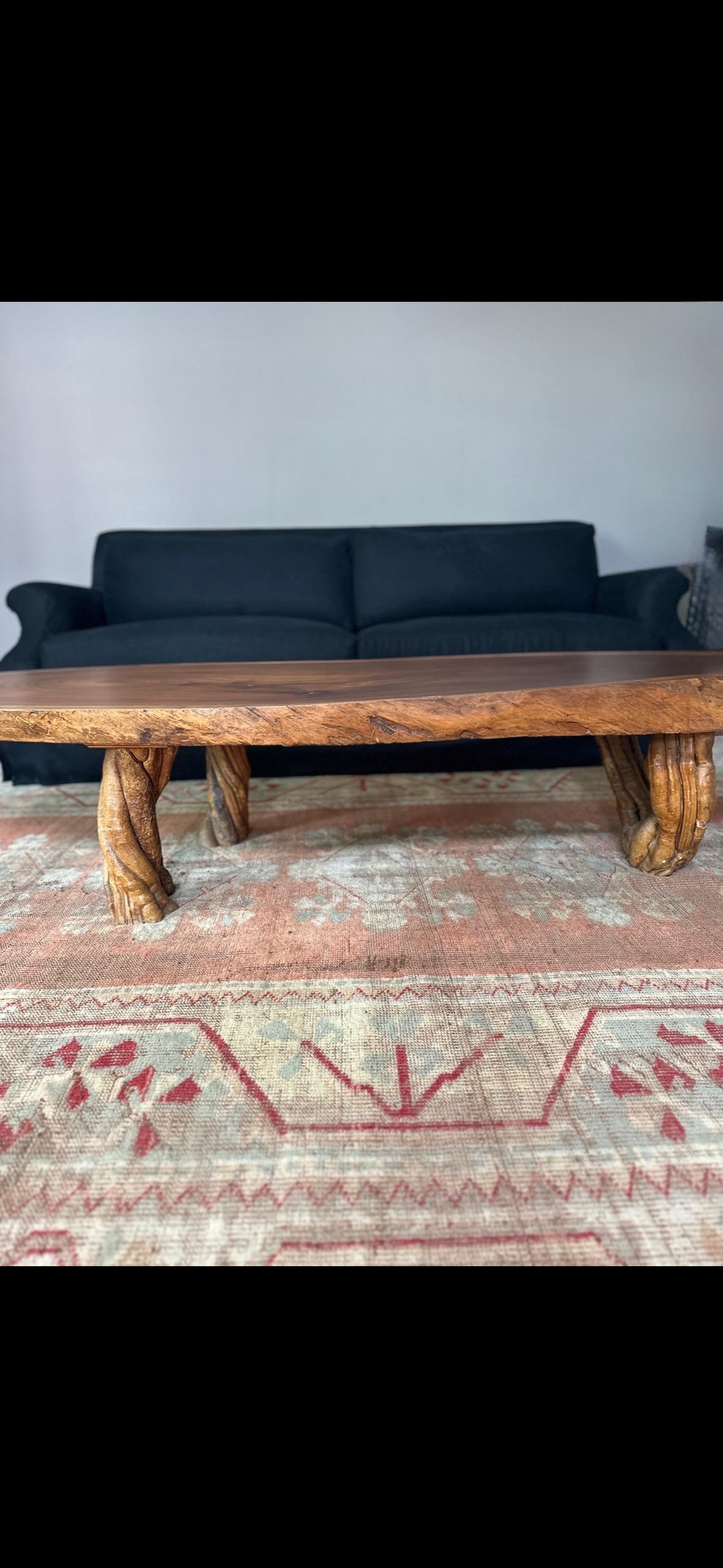 Table basse primitive en dalles à bords vifs en vente 8