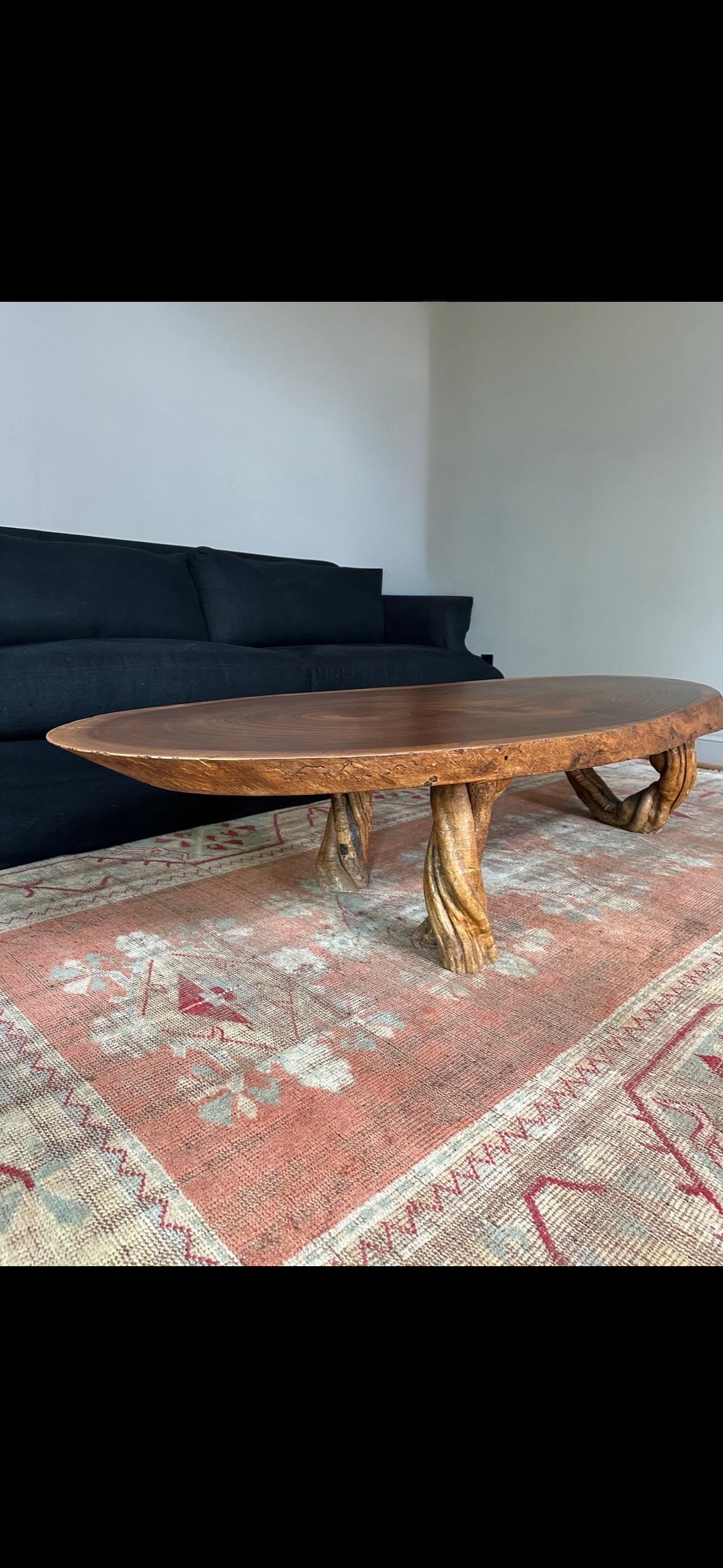 Table basse primitive en dalles à bords vifs en vente 9