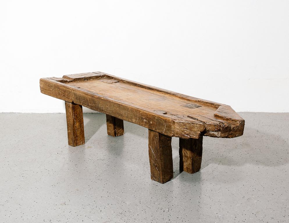 Primitive Low Bench In Good Condition In Brooklyn, NY