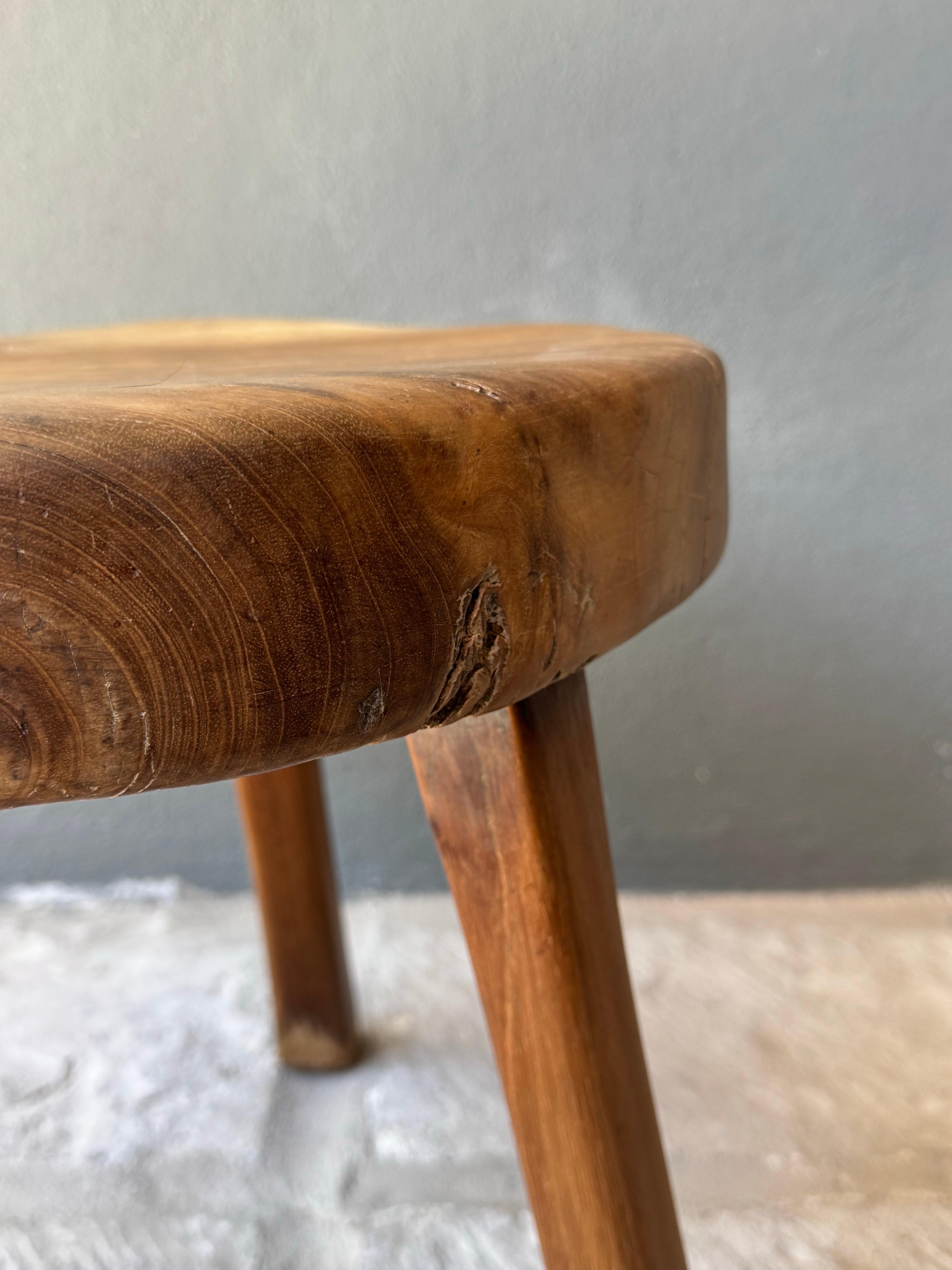 Mexican Primitive Low Round Table From Yucatan For Sale