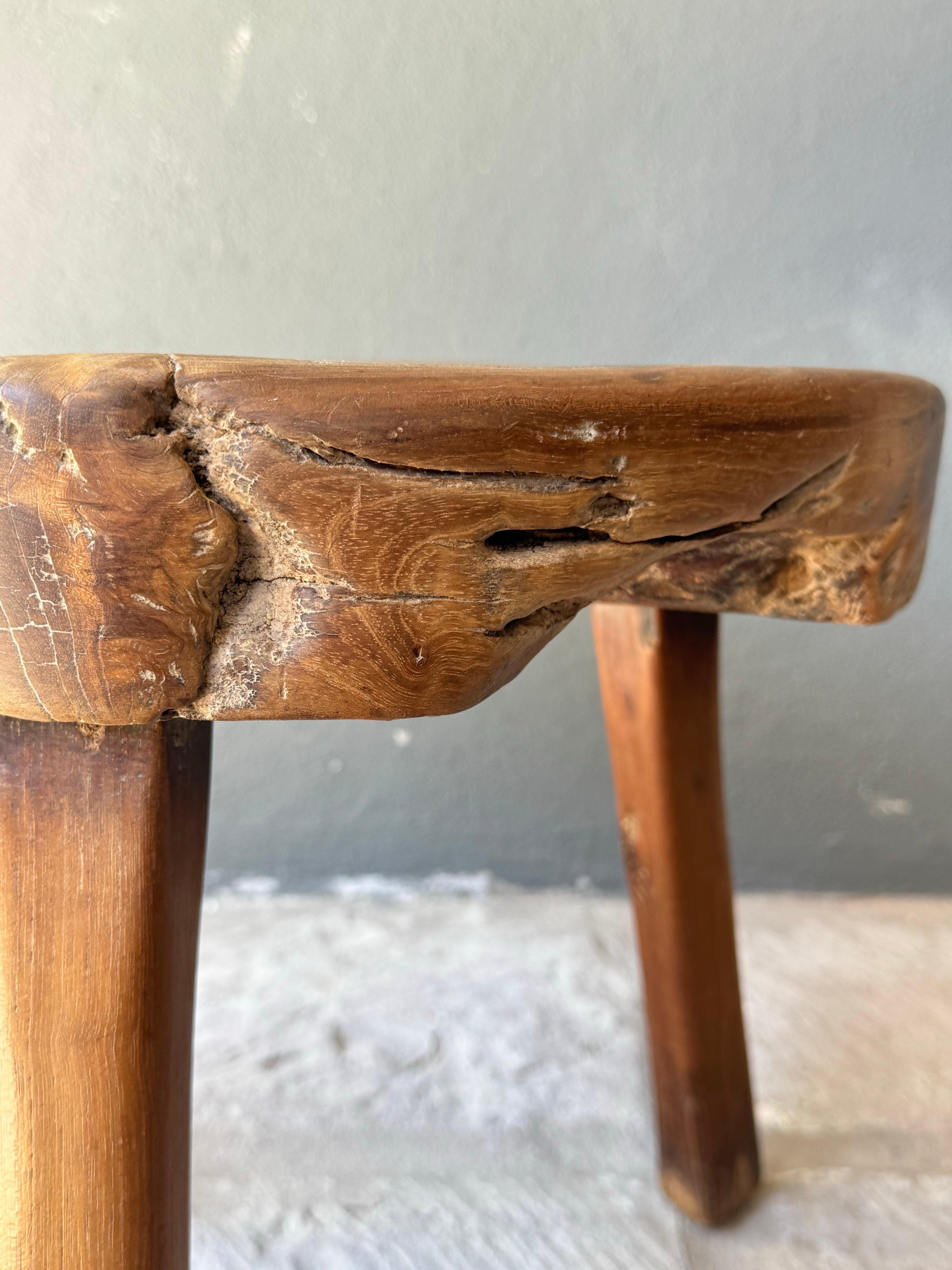 Primitive Low Round Table From Yucatan For Sale 2