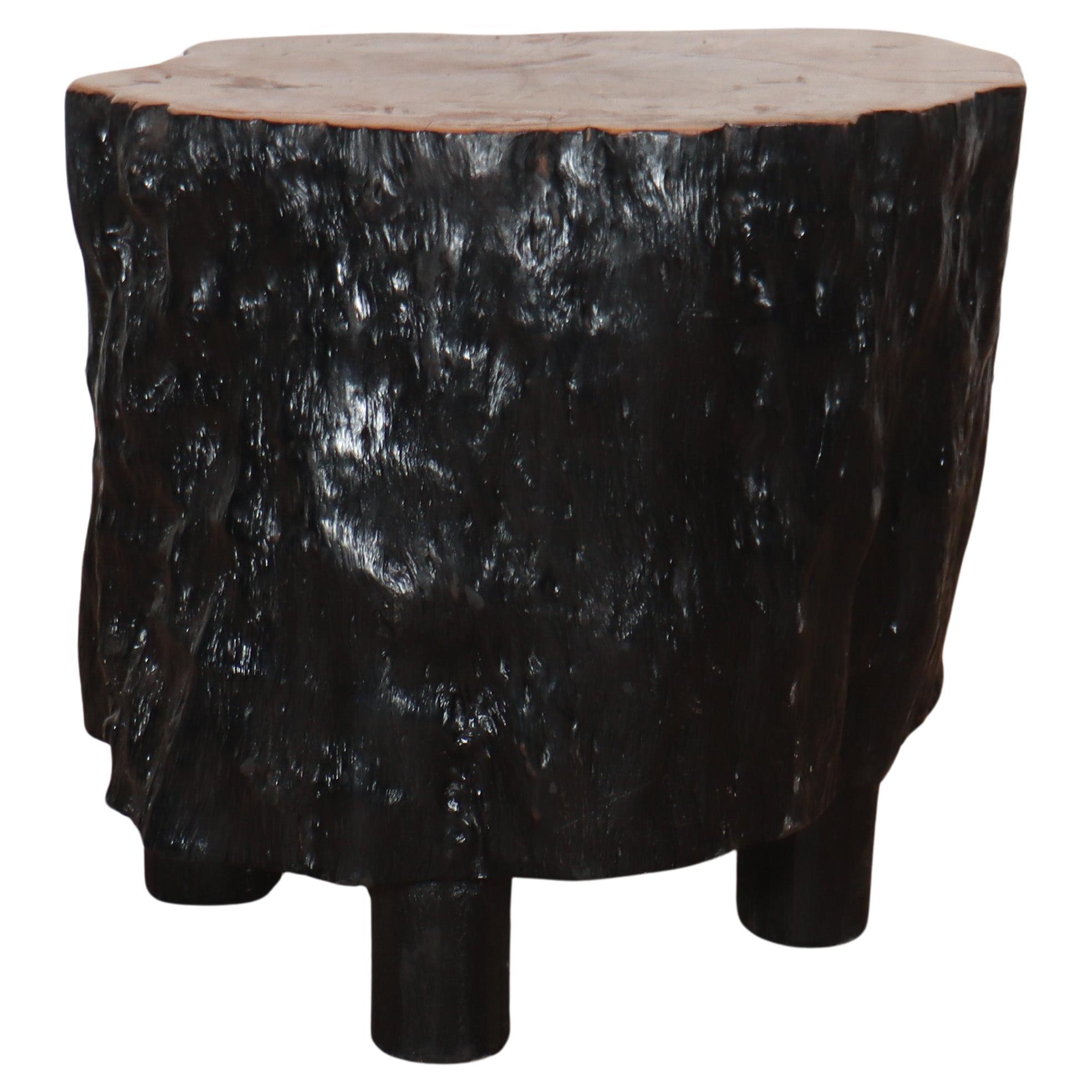 Primitive Lychee Side Table For Sale