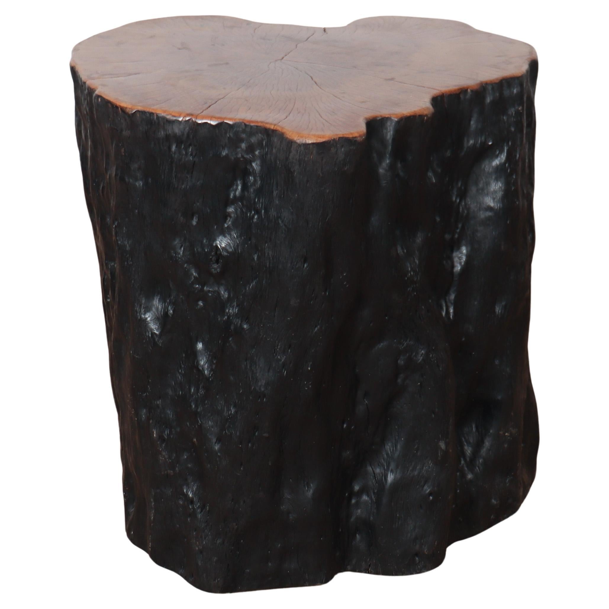 Primitive Lychee Side Table For Sale