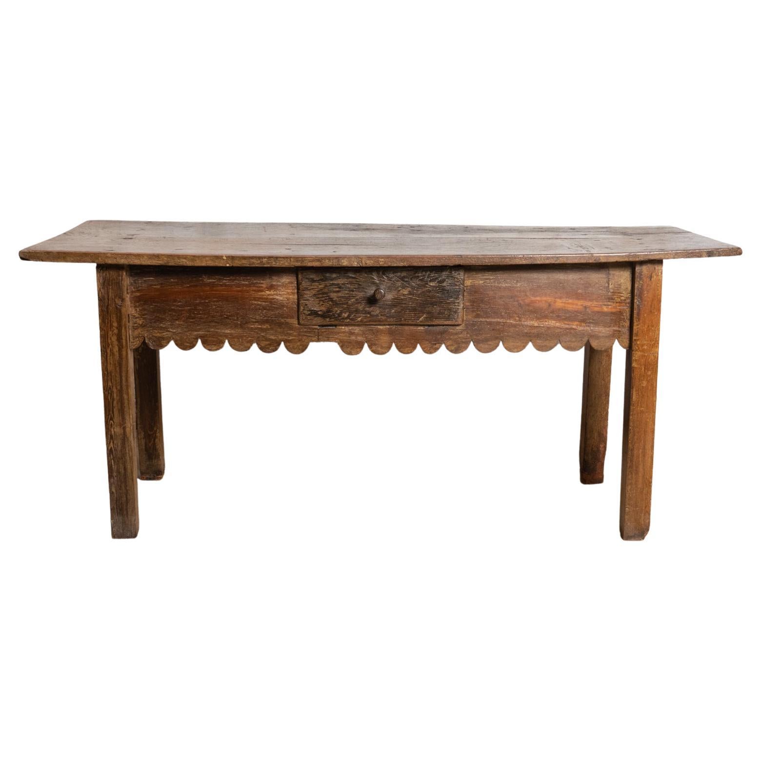 Fantastic Industrial Console Table at 1stDibs