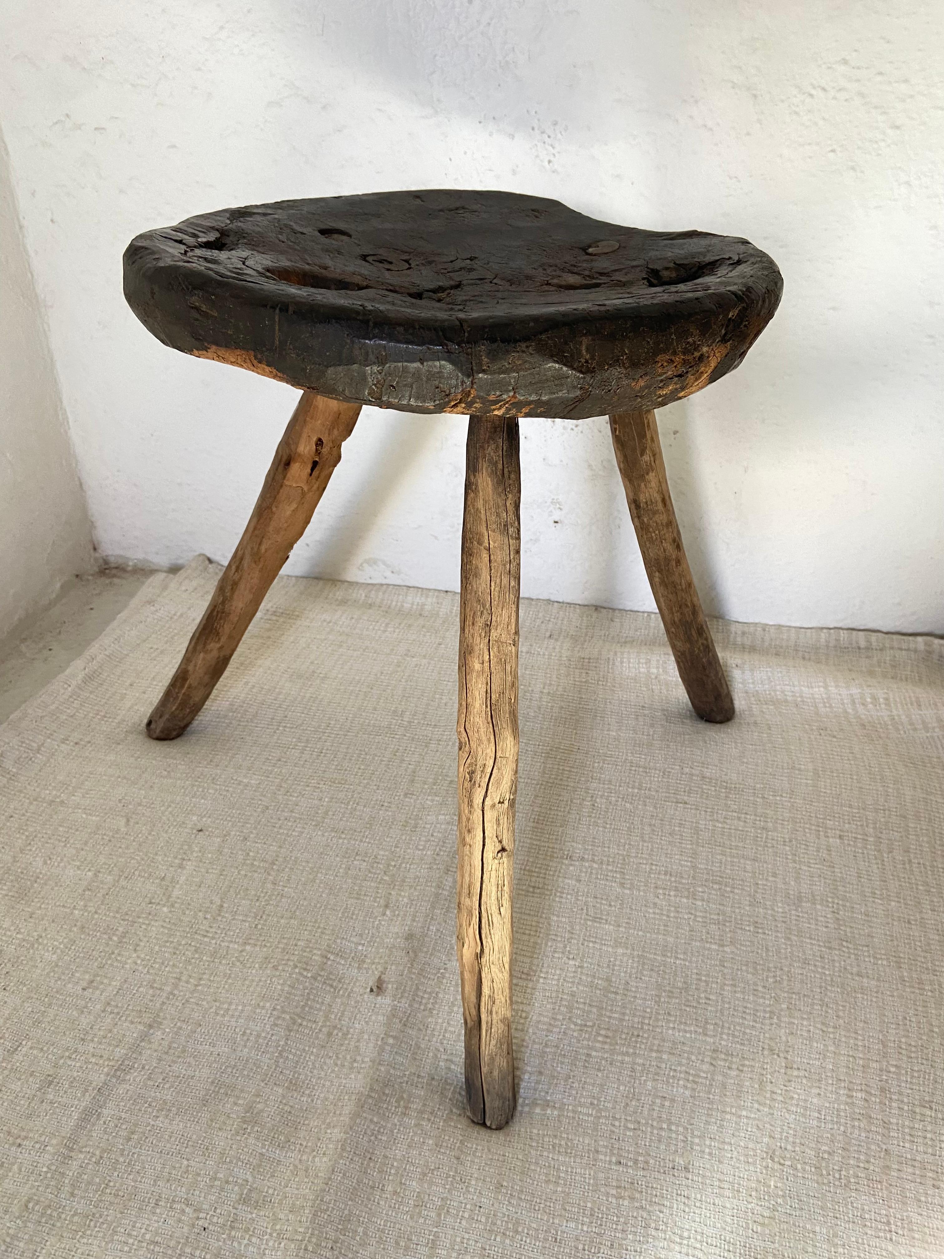 Primitive Mesquite Stool by Artefakto
Unique piece.
Dimensions: Ø 33 x H 40 cm.
Materials: Mesquite wood.

Guanajuato, Mexico, Early 1900s

Artefakto opened its doors on the Riviera Nayarit coastline in 2010. With an unrelenting passion for