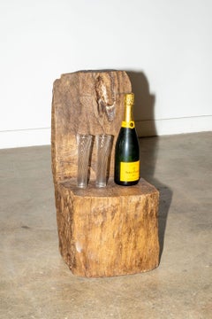 Rustic Mexican Wood Block Chair