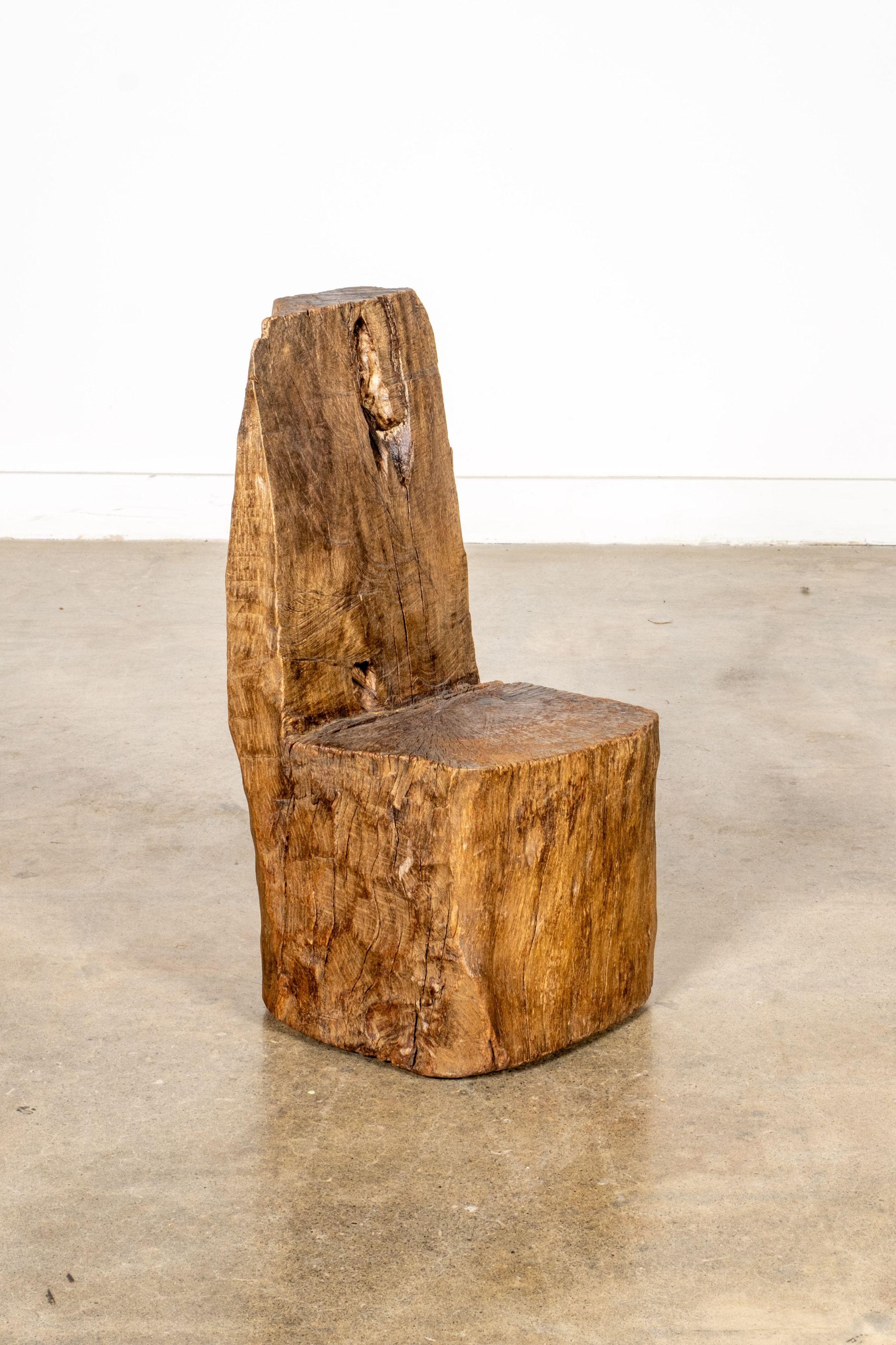 Rustico Sedia rustica Wood Block messicana in vendita