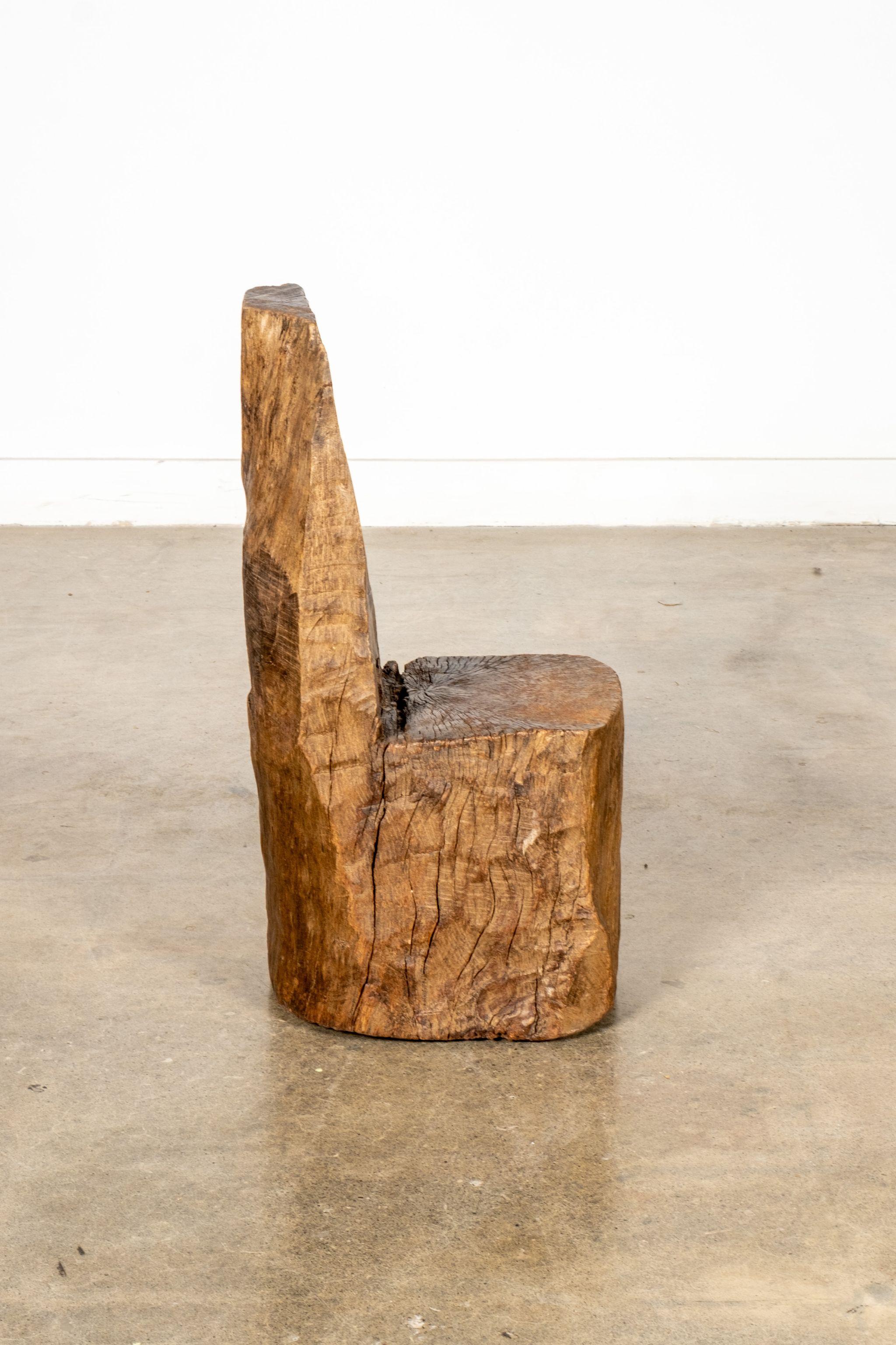 Messicano Sedia rustica Wood Block messicana in vendita