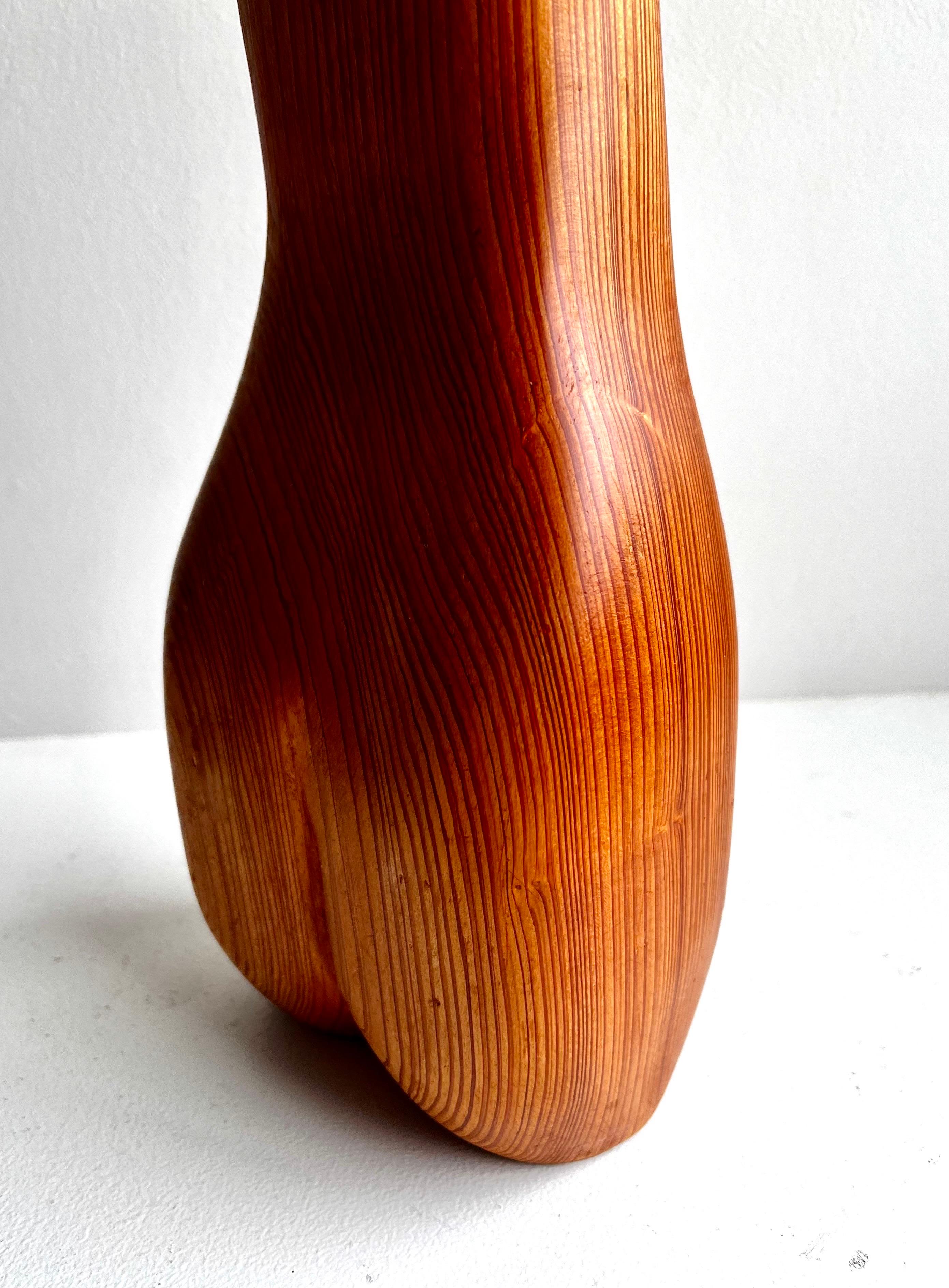 Primitive Modernist Wood Sculpture of Female Nude For Sale 3