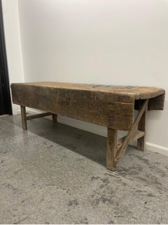 Primitive mortuary Table Industrial Workbench Brutalist