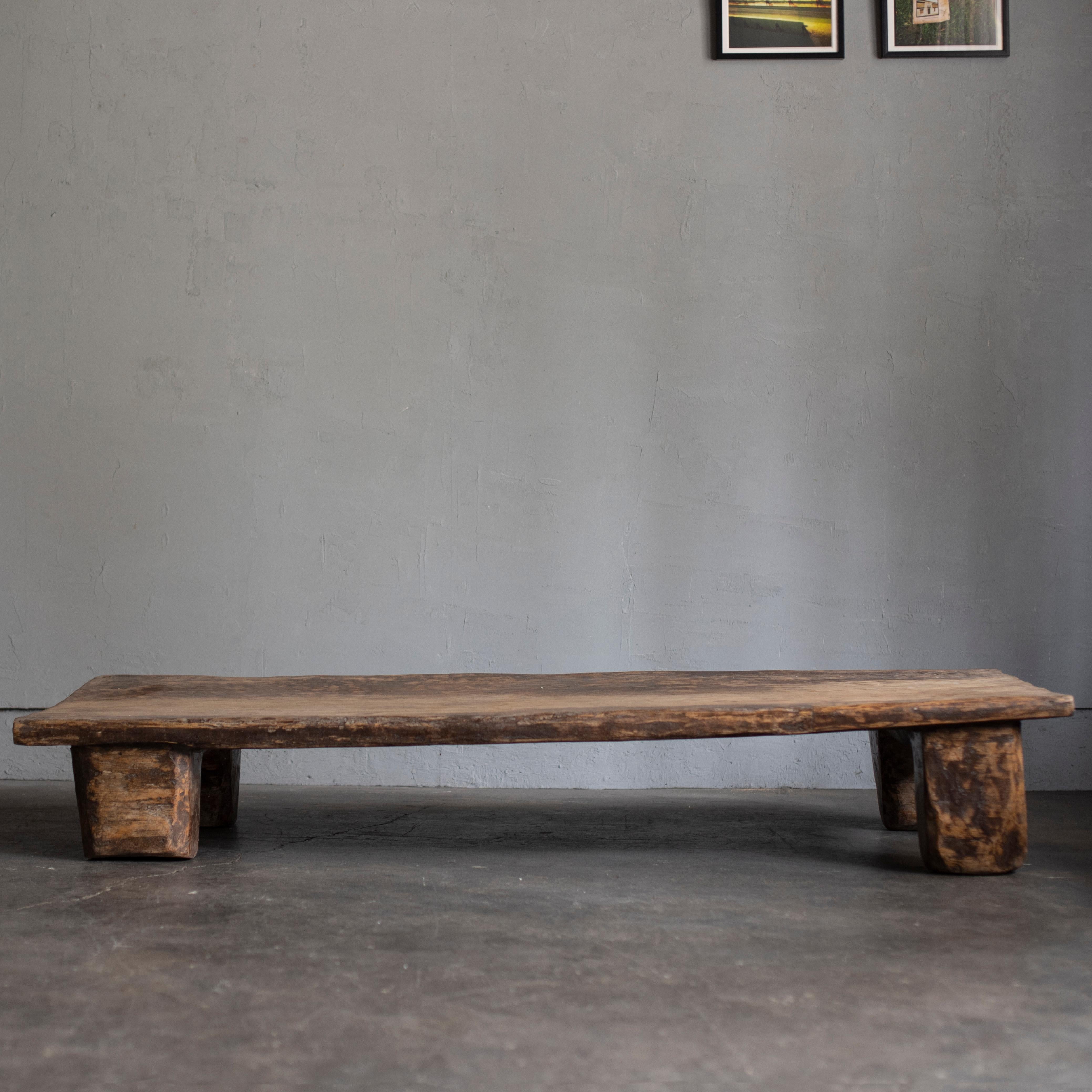 Primitive Naga coffee table. Hand carved from a single piece of wood.
Rustic and beautiful. 
Please note that the surface is not completely flat.