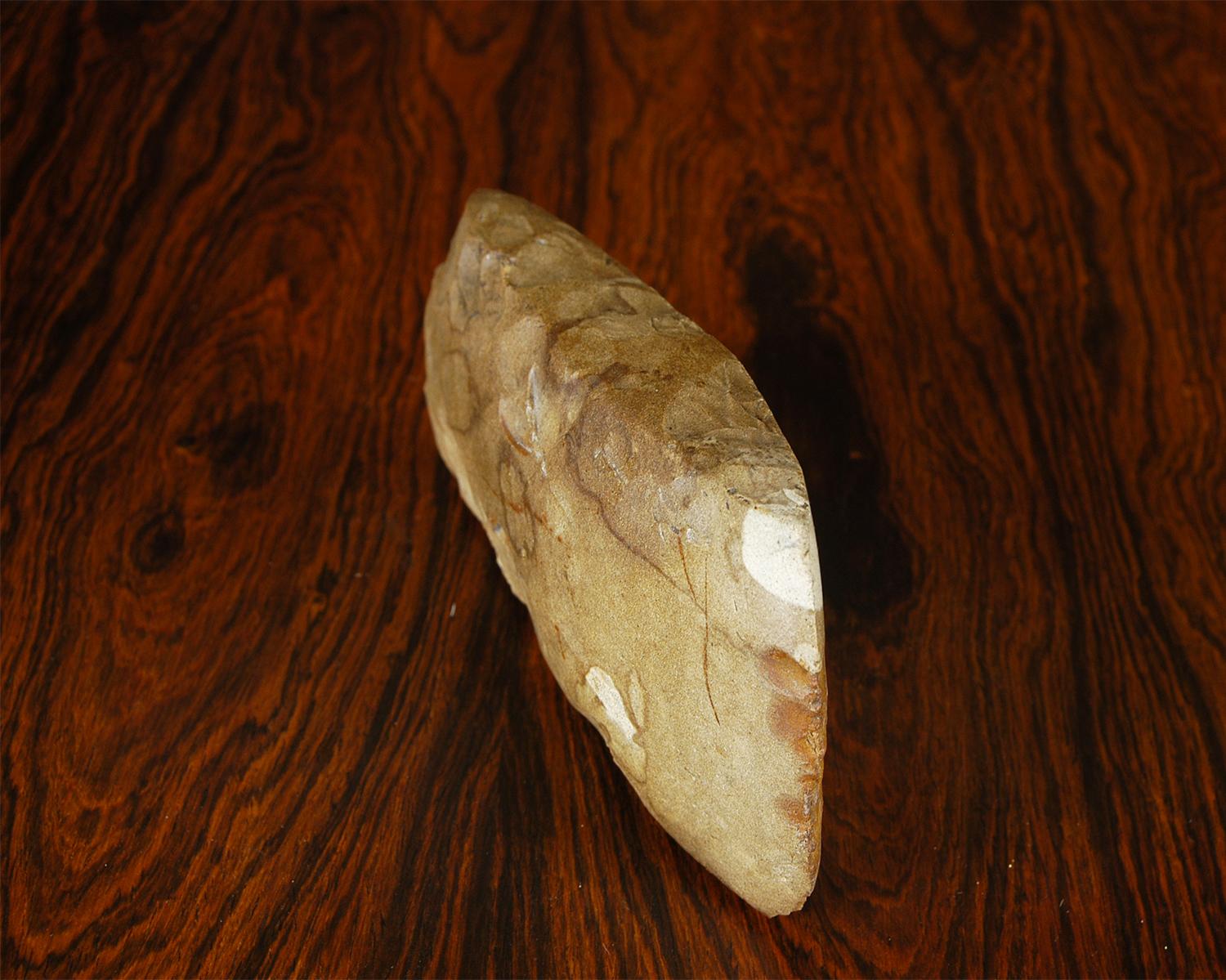 Primitive Neolithic Stone Age Nordic Viking Greenstone Polished Axe head  In Good Condition In Sherborne, Dorset