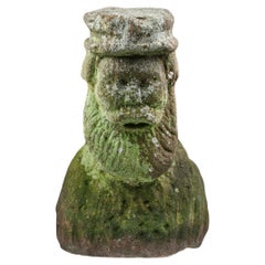 Busto in pietra scolpito del Nord del Paese Primitivo