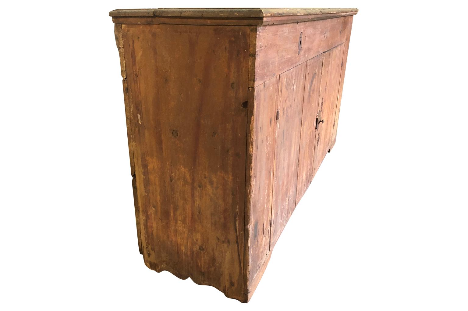 Painted Primitive Northern Italian Credenza