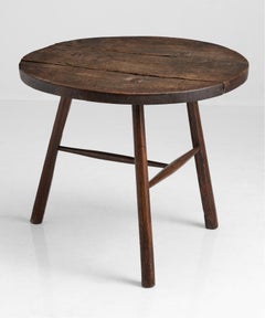 Primitive Oak and Ash Cricket Table