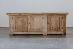 Primitive Oak Cabinet From France, Circa 1880