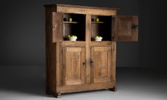 Primitive Oak Cabinet, Germany 1780