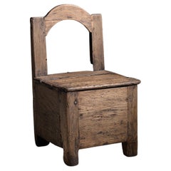 Primitive Oak Chair, France, circa 1880