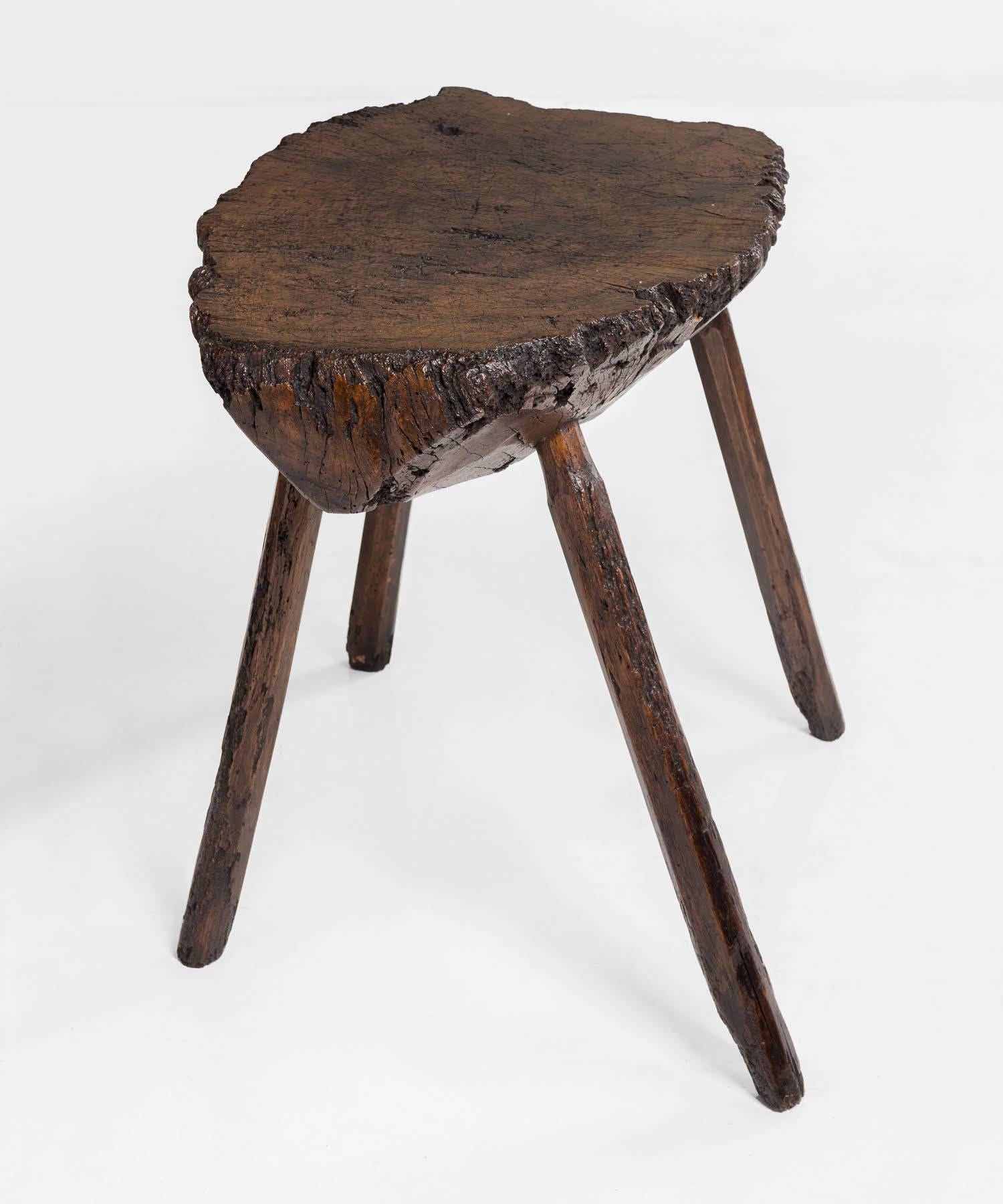 English Primitive Oak Table, circa 1780