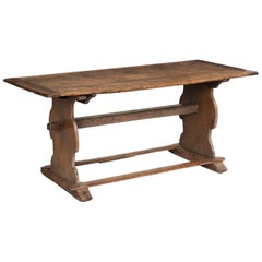 Primitive Oak Tavern Table, circa 1760