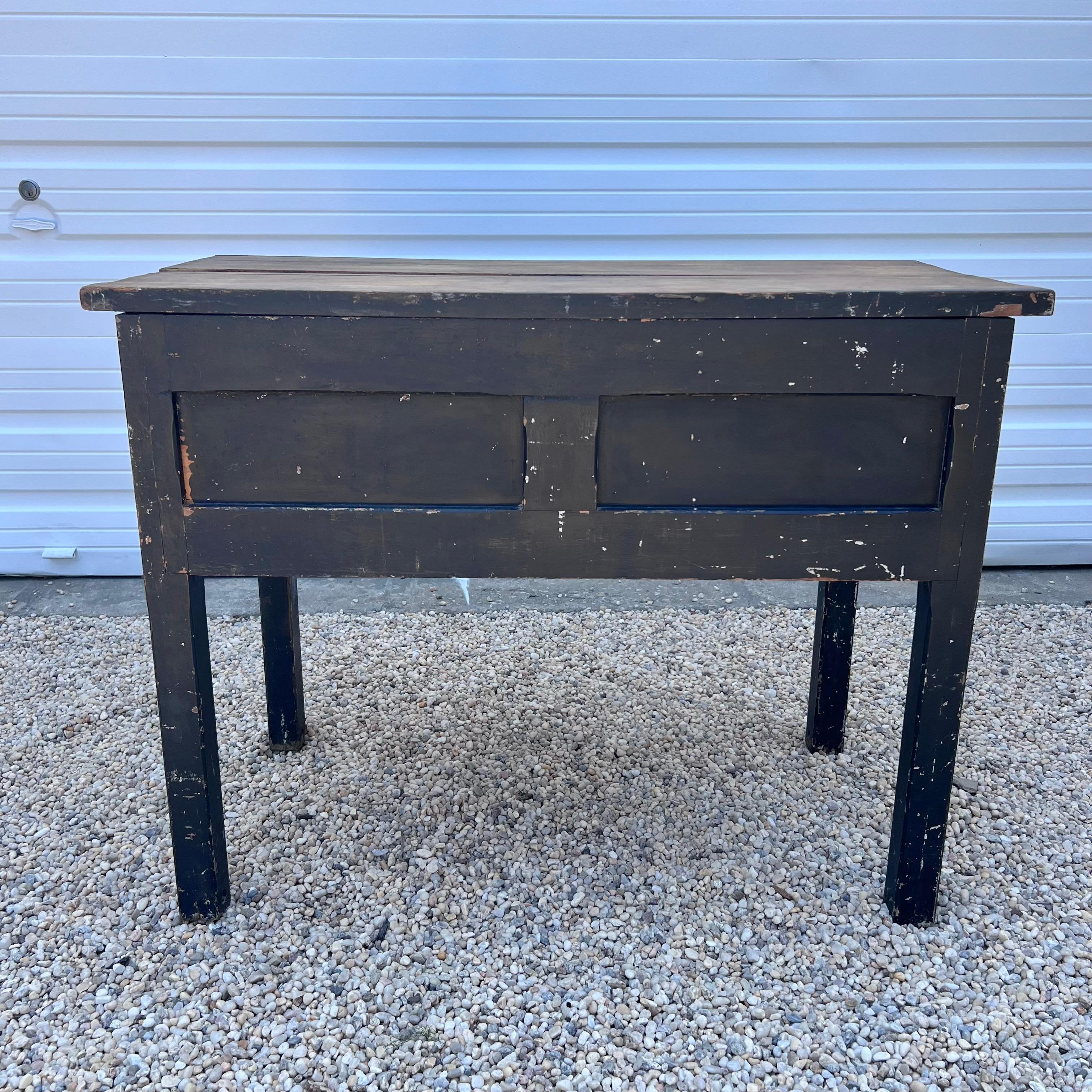 Primitive Office Desk with Built in Stool, 1950s, USA For Sale 4