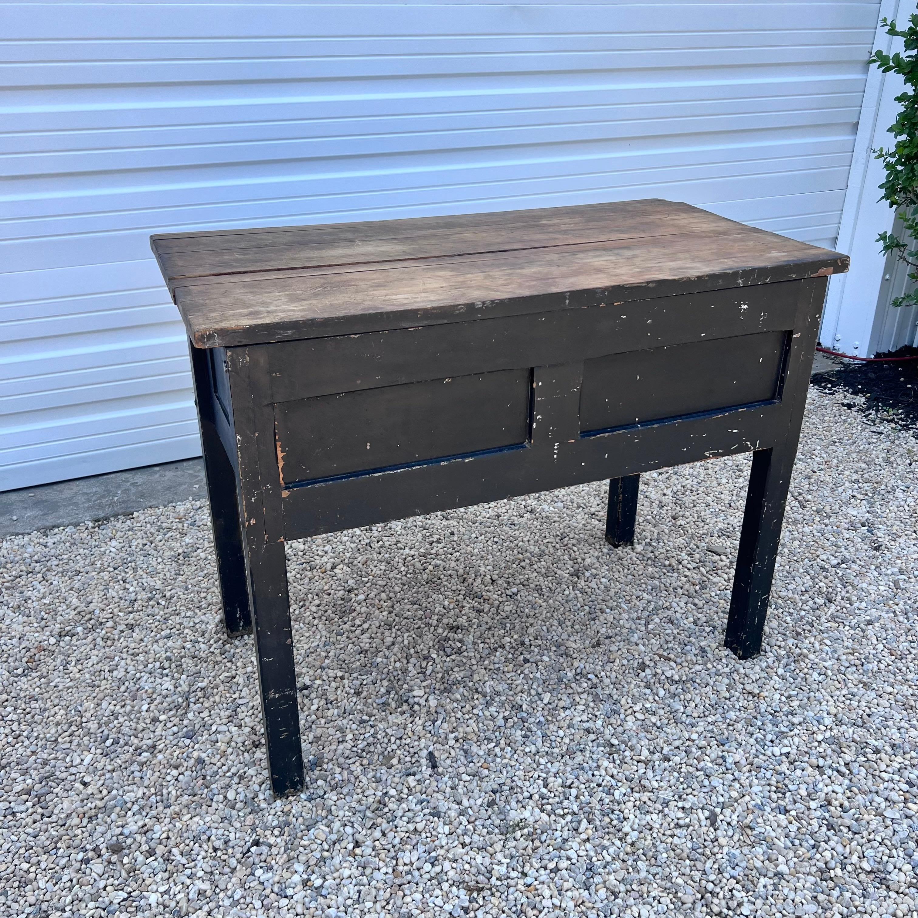Primitive Office Desk with Built in Stool, 1950s, USA For Sale 5