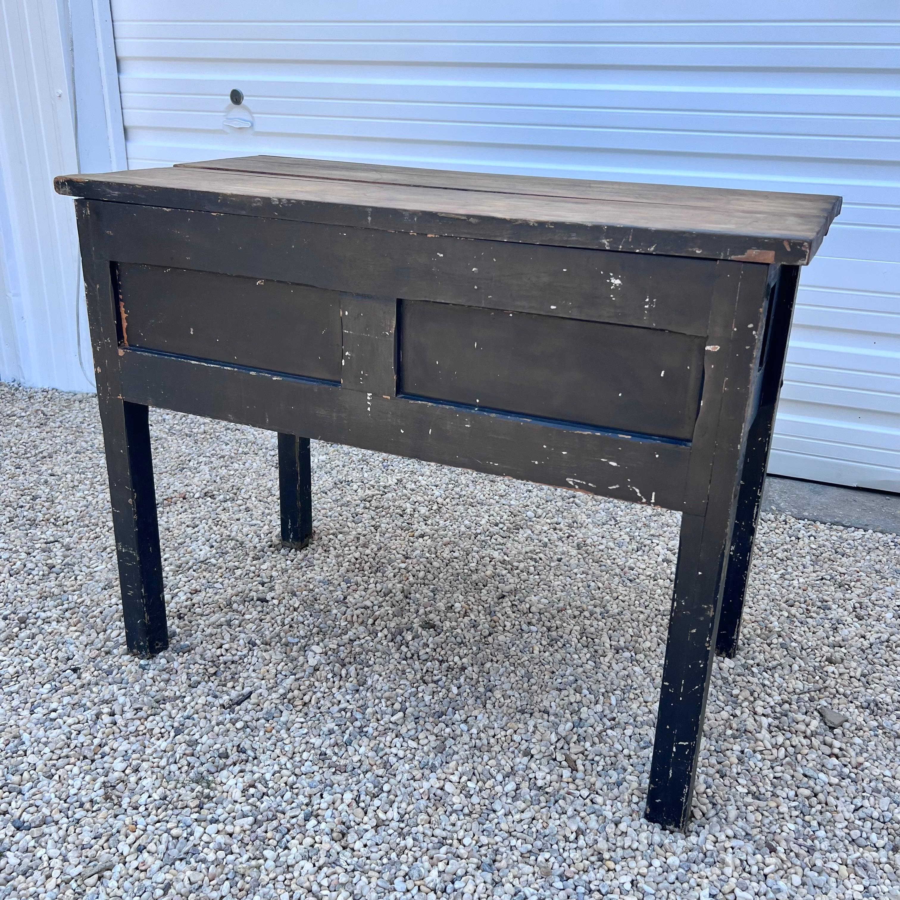 Primitive Office Desk with Built in Stool, 1950s, USA For Sale 6