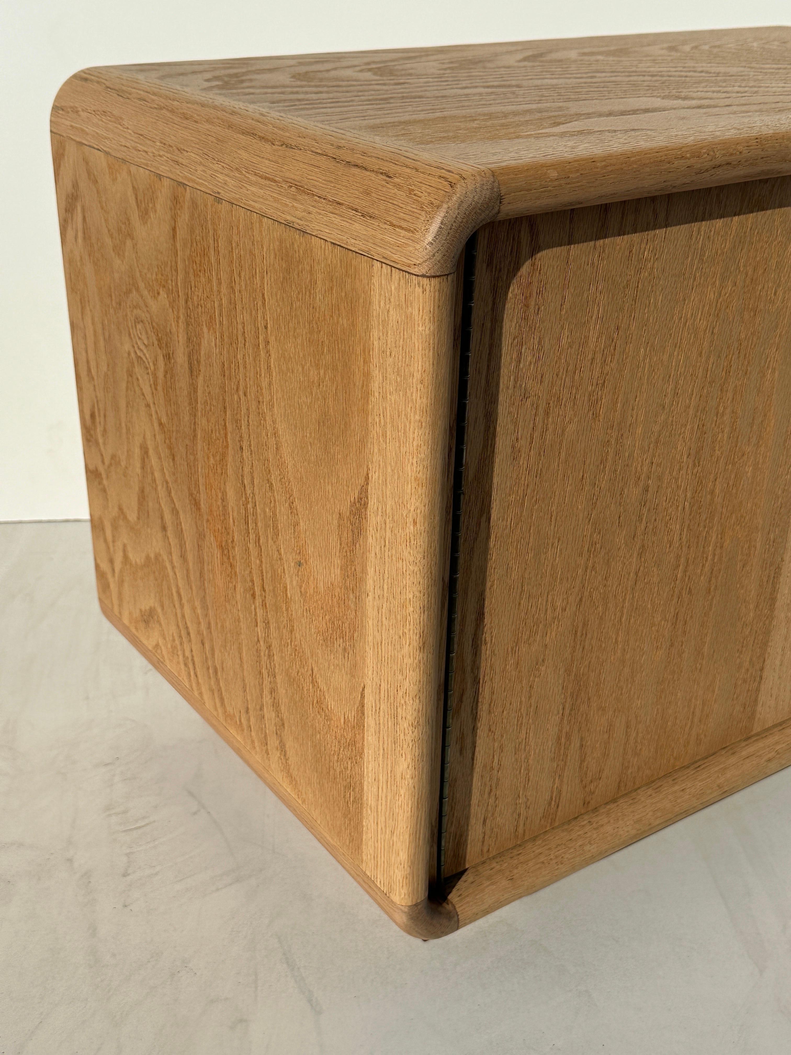 Primitive Organic Oak Cabinet Nightstand  For Sale 2