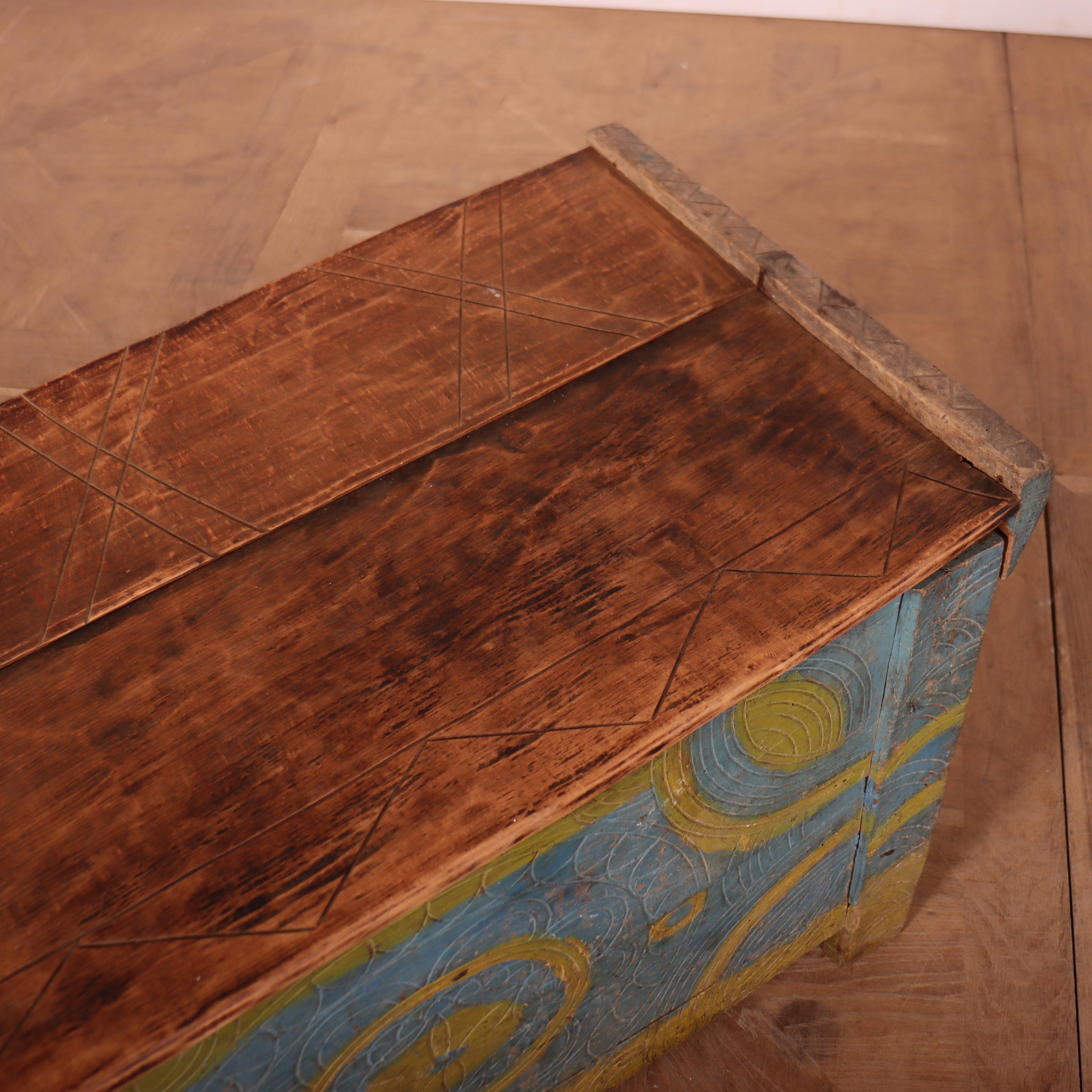 Cofanetto Primitive Orignial Painted Shepards In condizioni buone in vendita a Leamington Spa, Warwickshire