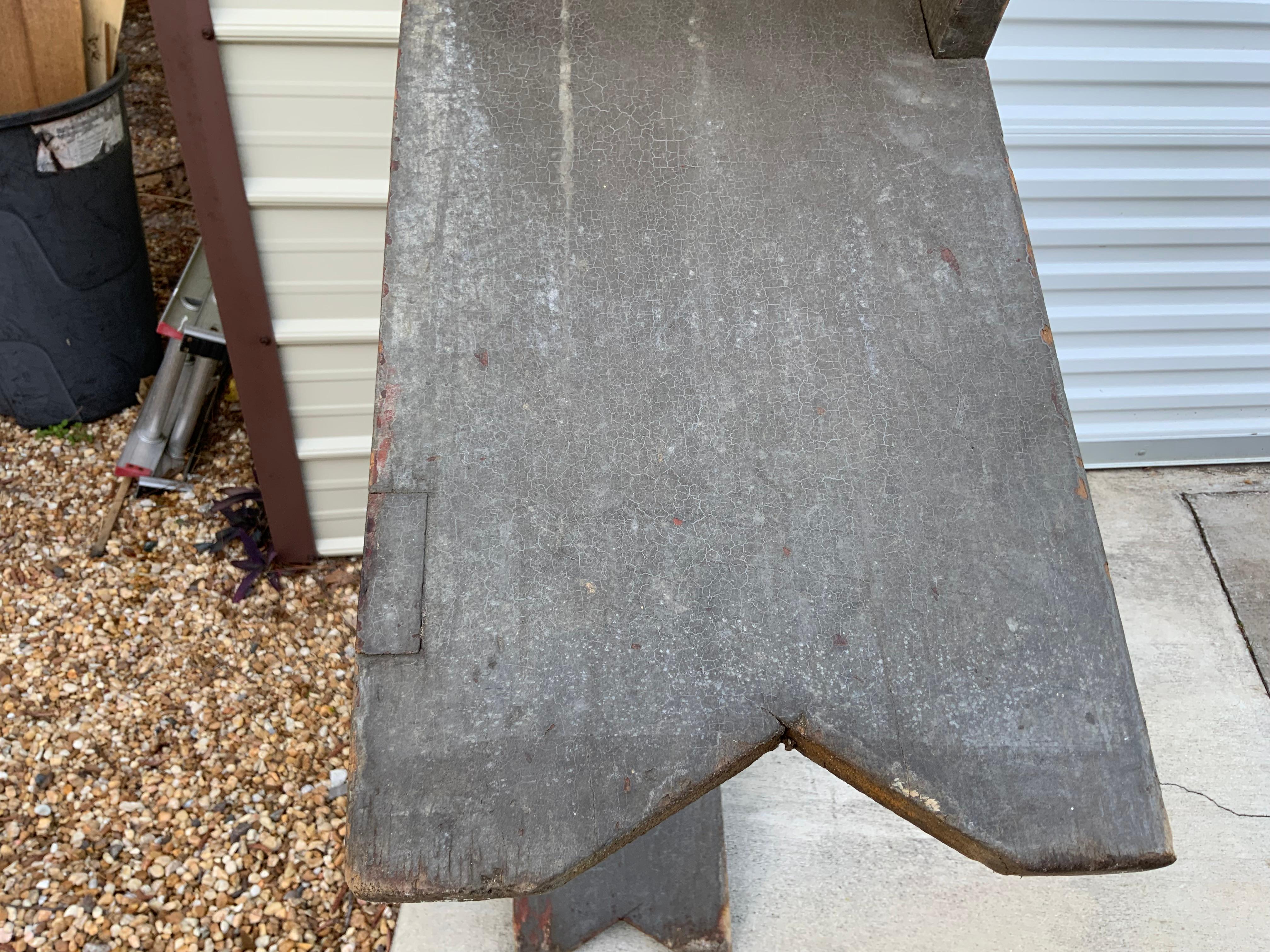 Primitive Painted Bench For Sale 2