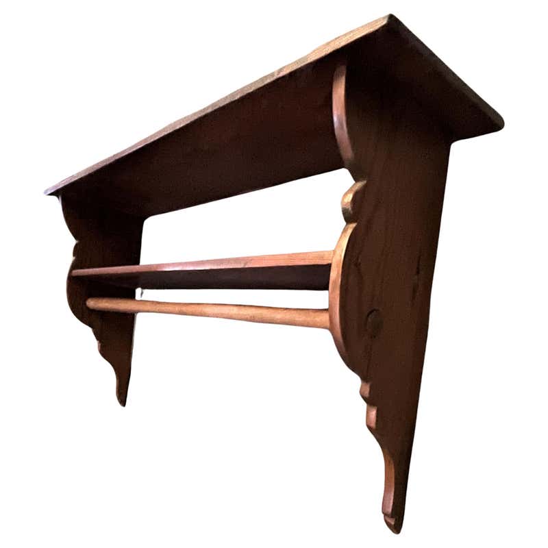 Pine Kitchen Wall Hanging Plate Draining Rack For Sale at 1stDibs