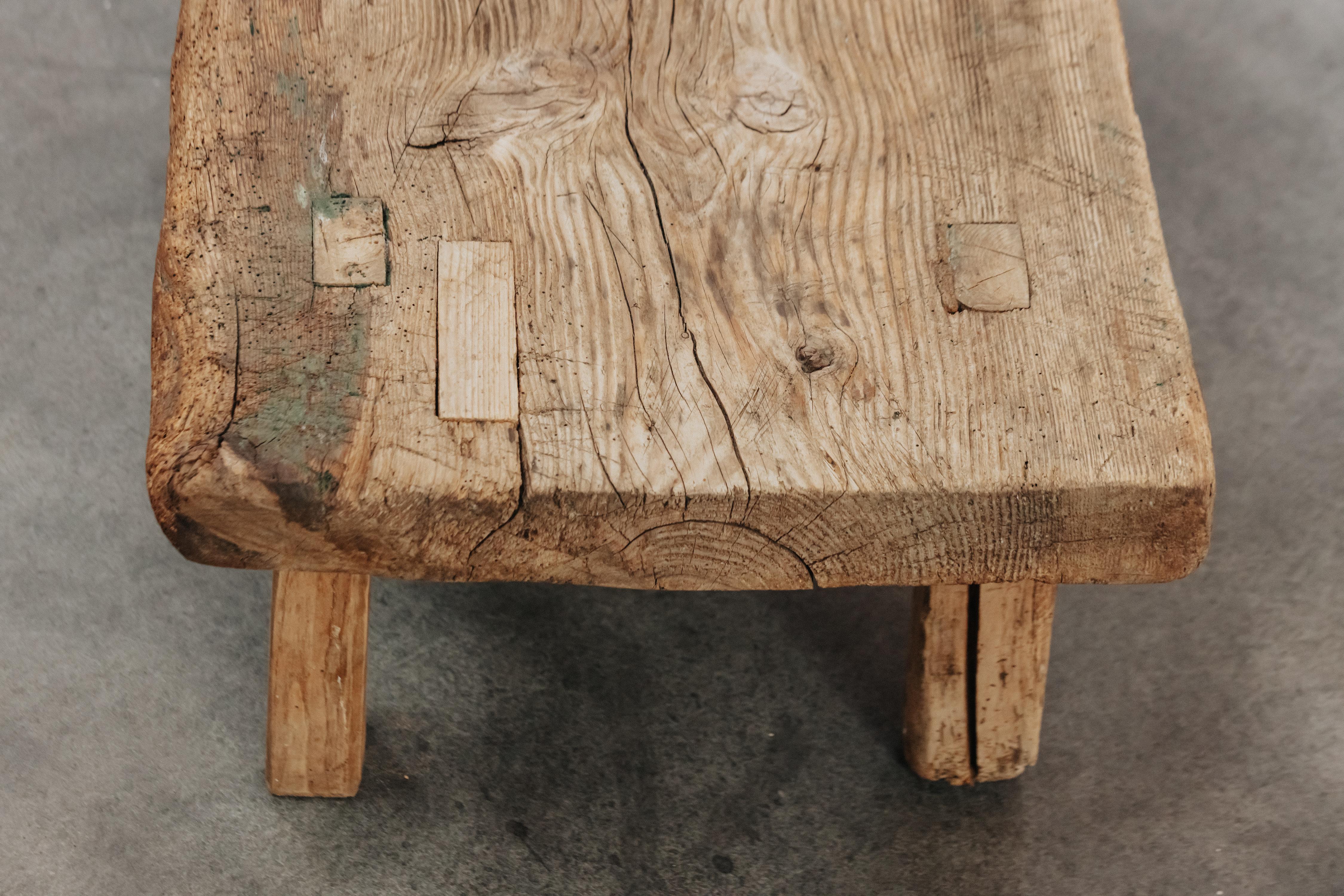 Primitive Pine Coffee Table From France, Circa 1850 For Sale 1