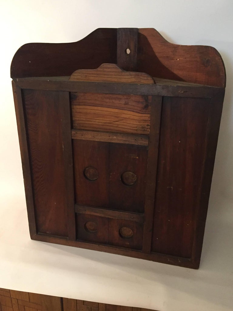 Primitive Pine Corner Cabinet at 1stDibs