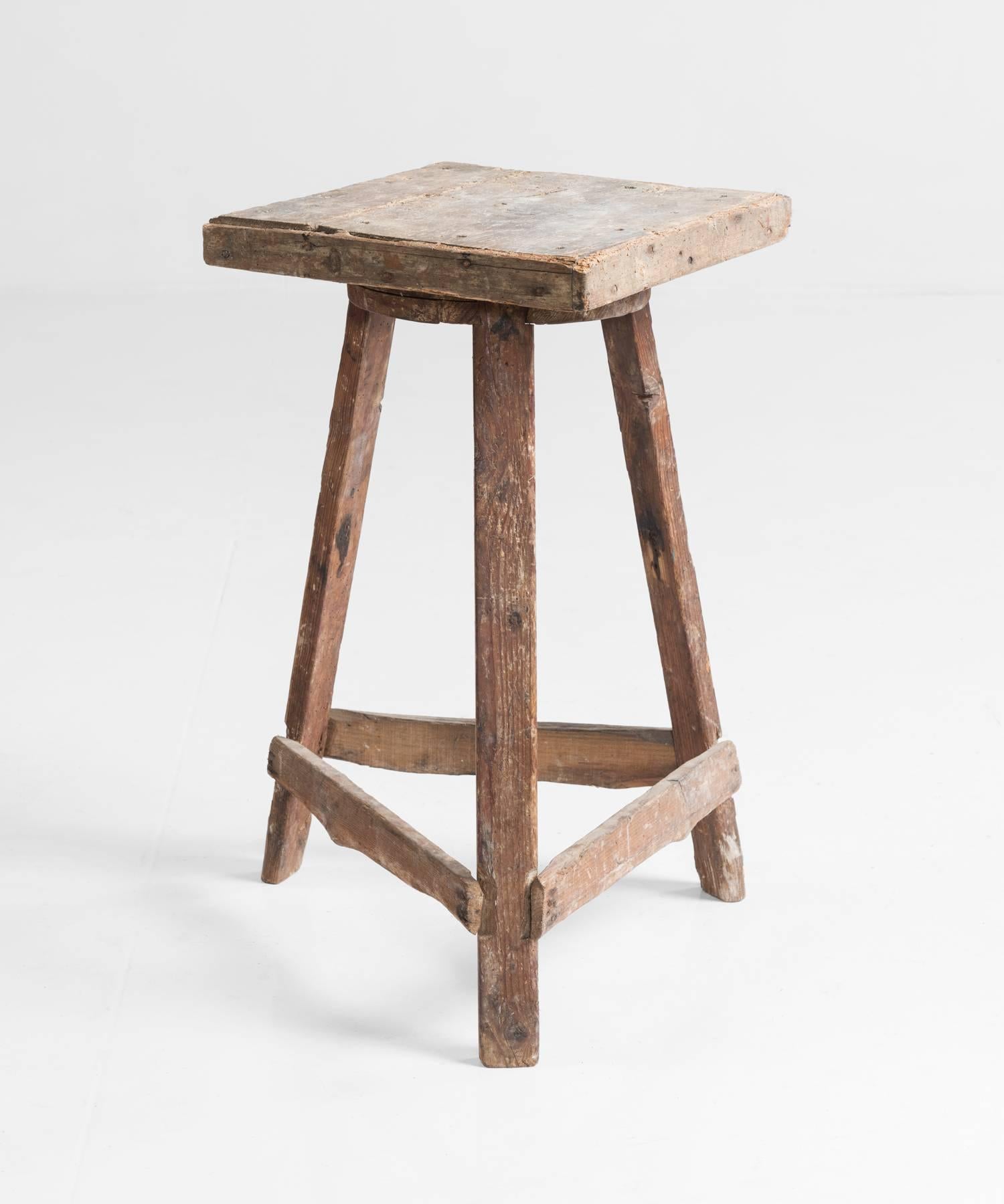 Primitive Pine Sculptor's Stand, circa 1930

Primitive form with rotating top and with lovely patina.