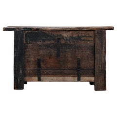 Primitive Pine Storage Chest From Italy, Circa 1800