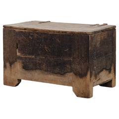 Primitive Pine Trunk From Italy, Circa 1800