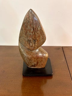 Primitive Polished Marble Stone Sculpture